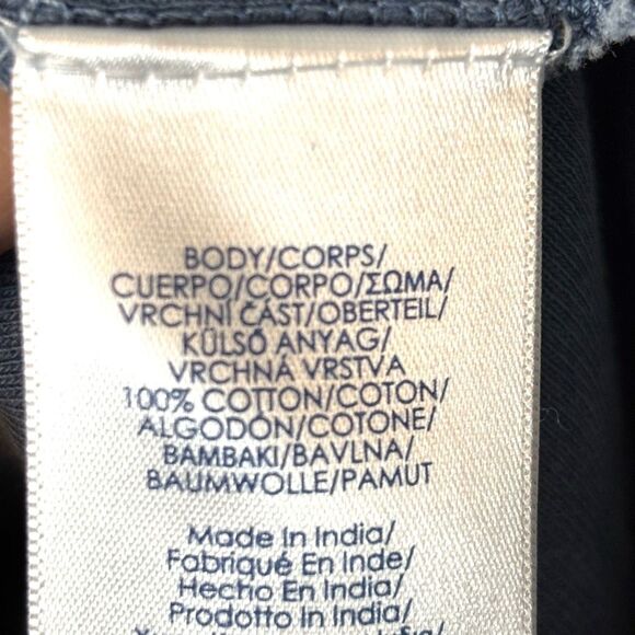 Chaps 3X Henley top soft knit blue on blue floral print - Picture 9 of 9